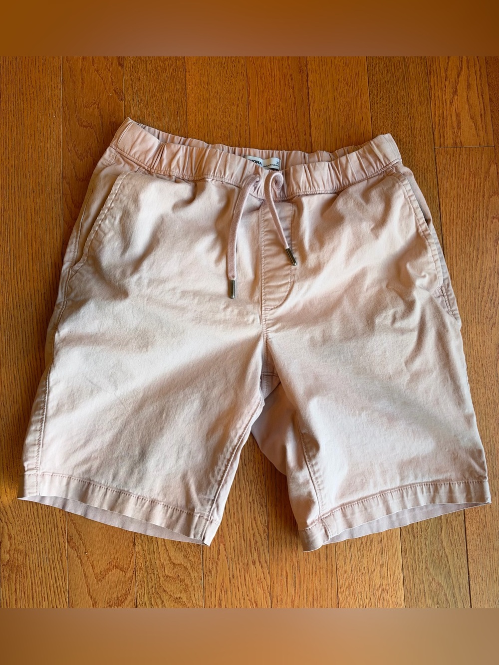 Sonoma Light Pink Men's Flat Front Drawstring Shorts